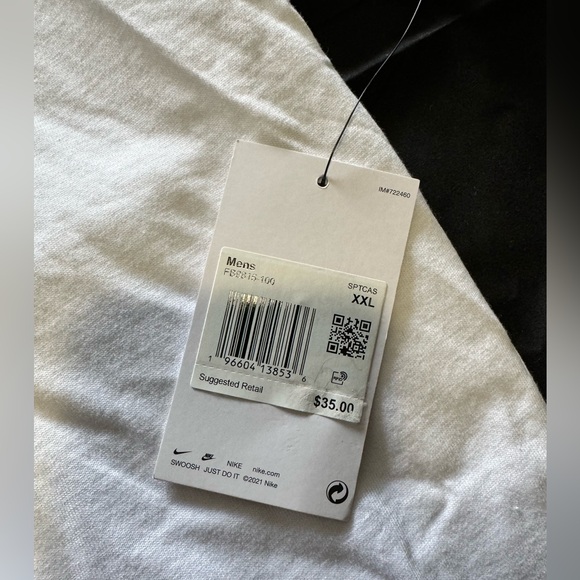 Nike Tee Brandriffs White Short Sleeve T-shirt Men's Size XXL Colorful NWT - Picture 3 of 4